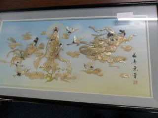 Large Chinese Mother Of Pearl 3d Picture (pick Up And Save & P Costs)