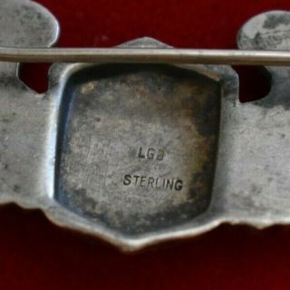 Sterling Signed LGB WW11 Army Air Corps Wings Pin 3