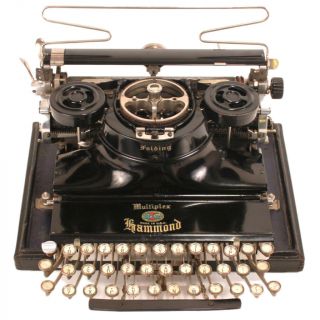 Antique Hammond Folding Multiplex Typewriter C.  1925