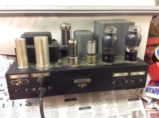 Vintage E H Scott Model 16 Radio Power Supply Amp Only Utc Ls - 55 6l6 Tubes