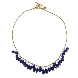 Yossi Harari 24k Gold Sapphire Bead Necklace