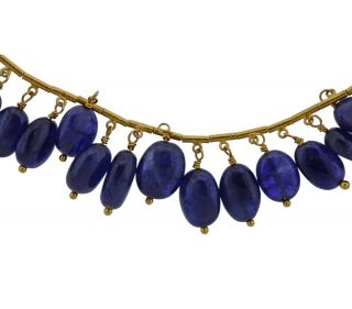 Yossi Harari 24k Gold Sapphire Bead Necklace 2