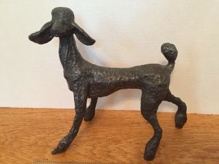 Modernist Iron Sculpture of Poodle 2