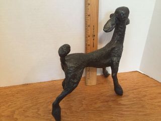 Modernist Iron Sculpture of Poodle 3