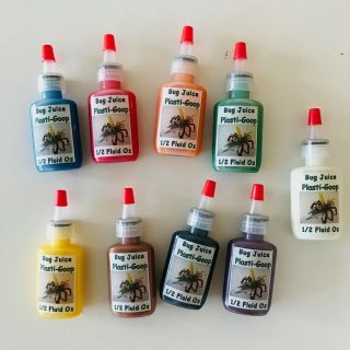 Creepy Crawlers Thingmaker Bug Juice Plasti - Goop 9 Bottles 1.  5 Oz Each Bottle