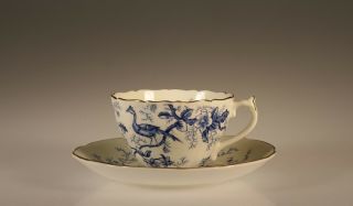 Coalport Colbalt Blue Cairo pattern Teacup and Saucer,  England,  c.  1945 - 1959 4