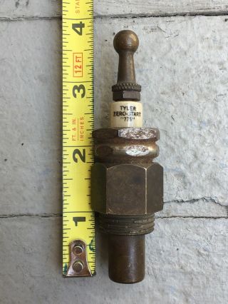Vintage,  Very Rare,  Antique Tyler Zero Start Spark Plug