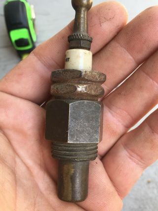 Vintage,  Very rare,  antique Tyler Zero Start spark plug 3