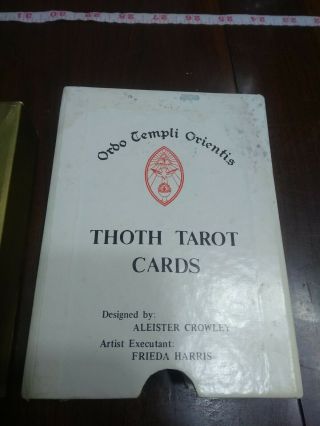 Vtg.  Ordo Templi Orientis.  Thoth Tarot Cards.  Set.  Aleister Crowley Usa
