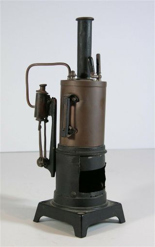 Ca1920s Vertical Live Steam Engine Model Steam Toy Vertical Type For Restoration
