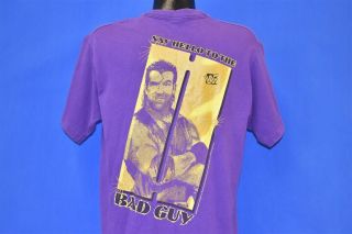 Vintage 90s Wwf Razor Ramon Say Hello To The Bad Guy Wrestling Purple T - Shirt L