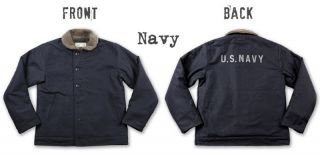 Bronson Deck Jacket USN N - 1 Mens Cotton Navy Coat Vintage Slim Fit NAVY Parka 5