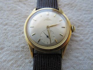 Vintage 18k Yellow Gold Omega Automatic Watch