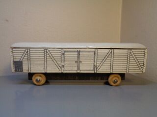 HANSE (LEGO DENMARK) VINTAGE 1950 ' S WOOD TRAIN WAGON VERY RARE ITEM VERY GOOD 2