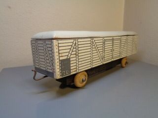 HANSE (LEGO DENMARK) VINTAGE 1950 ' S WOOD TRAIN WAGON VERY RARE ITEM VERY GOOD 3