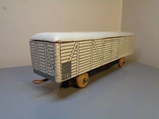 HANSE (LEGO DENMARK) VINTAGE 1950 ' S WOOD TRAIN WAGON VERY RARE ITEM VERY GOOD 4