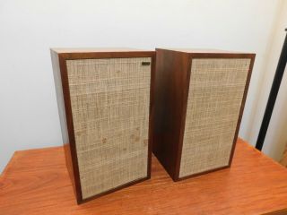 Vintage Dynaco A25 Walnut Stereo Speakers Made In Denmark