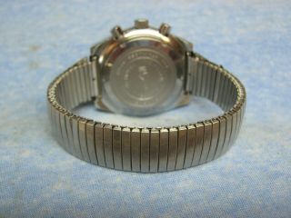 Men ' s Vintage Swiss VIP MEMOSAIL Mechanical Chronograph Watch - Needs Serviced 4