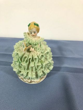 Vintage Irish Dresden Lace Cornelia Figurine
