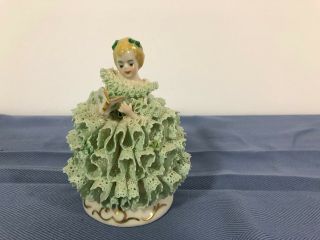 Vintage IRISH DRESDEN Lace CORNELIA Figurine 2