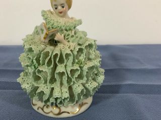 Vintage IRISH DRESDEN Lace CORNELIA Figurine 3