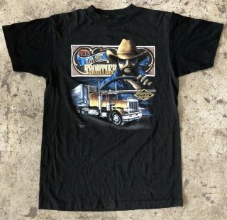 Vintage 1988 3d Emblem Bordentown,  N.  J “the Last Frontier” T - Shirt Sz Small