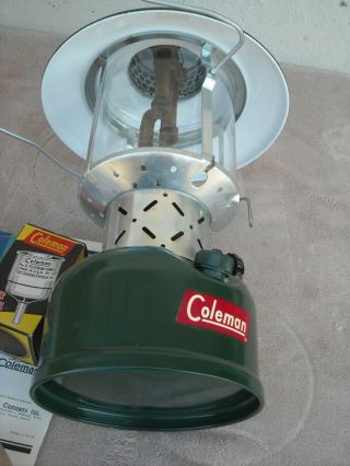 Vintage Coleman Camping Lantern 228E almost NOS,  3 - 58 7