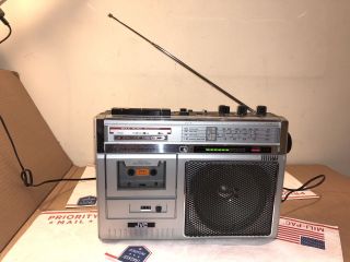 Jvc Boombox Radio Cassette Recorder Rc - 345jw And.  Vintage.