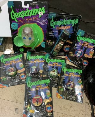 Vintage Goosebumps Curleys Brain Bites Cuddles Flashlite Pocket Scream Machines