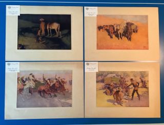 Frederic Remington Vintage Artist Proof Set (1912) - Rare