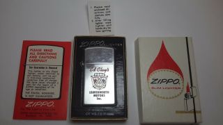 Vintage Ford Advertisement Zippo Lighter Ed Clay 