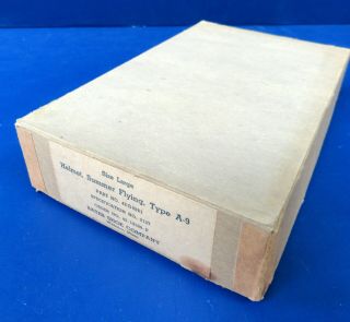 Us Army Air Corps Type A - 9 Summer Helmet In The Box 1942