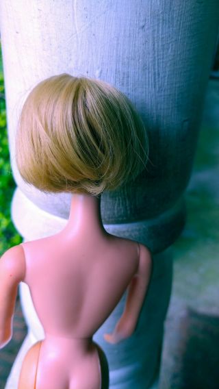 Vintage 1958 American Girl Barbie Doll Ash Blonde Rubber Legs Made in Japan 4