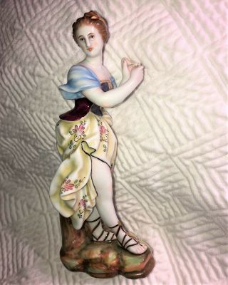 Vintage Meissen Porcelain Lady Figurine