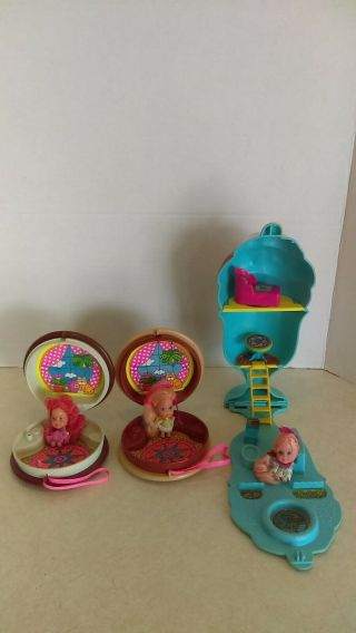 Vintage 1978 Mattel Sweet Treats Cookies Kiddle Dolls & Ice Cream Sundae House