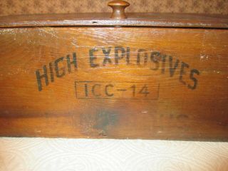 Vintage High Explosive Wooden Box Icc - 14