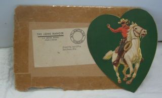 1939 Lone Ranger Merita Bread Valentine & Mailer