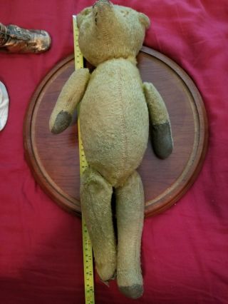 Antique Humpback stick Teddy Bear Straw Stuffed Jointed display bundle 5