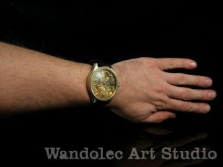 ROLEX Vintage Men ' s Wrist Watch Skeleton Mechanical Noble Design Mens Wristwatch 12