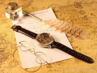 ROLEX Vintage Men ' s Wrist Watch Skeleton Mechanical Noble Design Mens Wristwatch 2