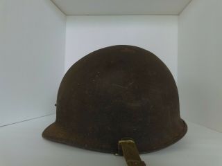 Ww2 Korea Era Us M1 Military Rear Seam Helmet With Liner