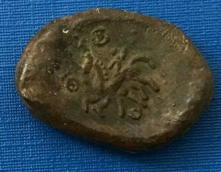 Ancient Celtic Aulerques Eburovices Bronze Coin 1st Century BC - P389 4