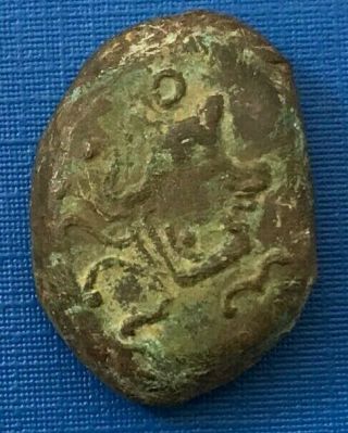 Ancient Celtic Aulerques Eburovices Bronze Coin 1st Century BC - P389 5