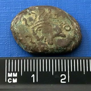 Ancient Celtic Aulerques Eburovices Bronze Coin 1st Century BC - P389 6