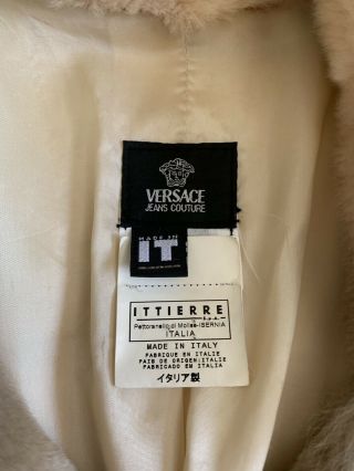Versace Jeans Couture Fur Jacket Women’s Size XS Rare Vintage 2