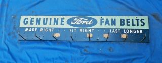 Vintage Ford Fan Belts Dealership Hanging Shop Display Rack