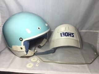 VINTAGE HELMET SHOEI H1 ROBOCOP 80s MOTORCYCLE Anime S NO BELL ARAI VESPA 10