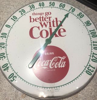 (rare) Vintage Coca Cola Thermometer 18 Inch