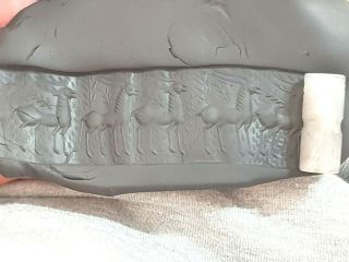 Imazing Extremely Rare Ancient Bactria Cylinder Seal.  9,  9 Gr.  33 Mm