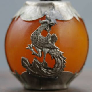 Collectable Beeswax Armor Tibetan Silver Hand - Carve Zodiac Statue - - Mouse 1